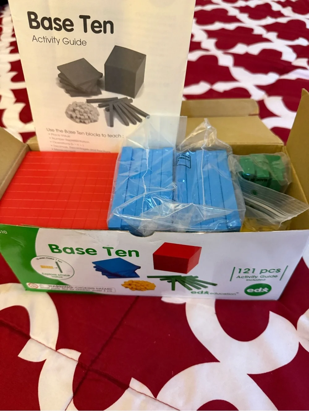 Base Ten Math Manipulatives Set